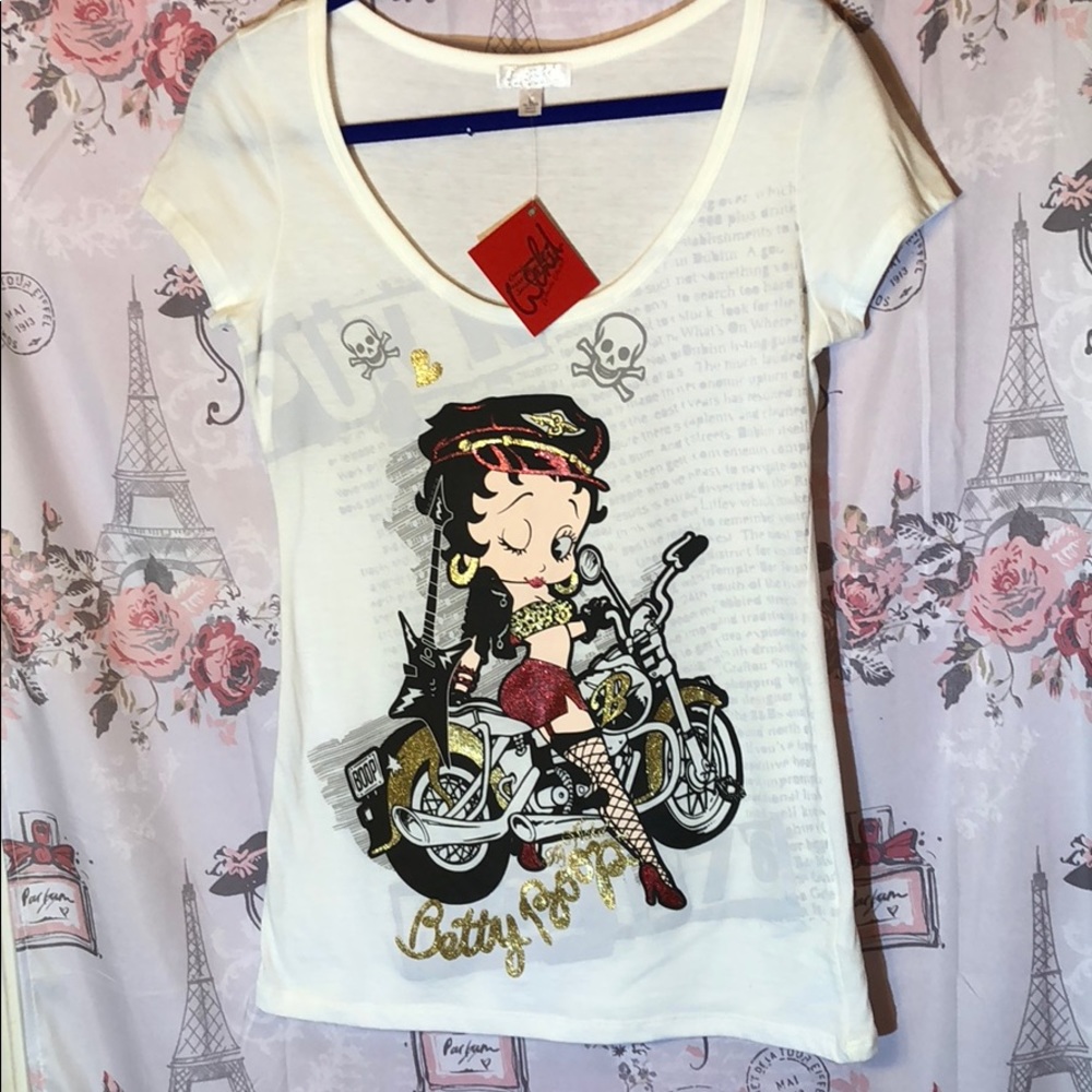 NEW Betty Boop T- Shirts Size L